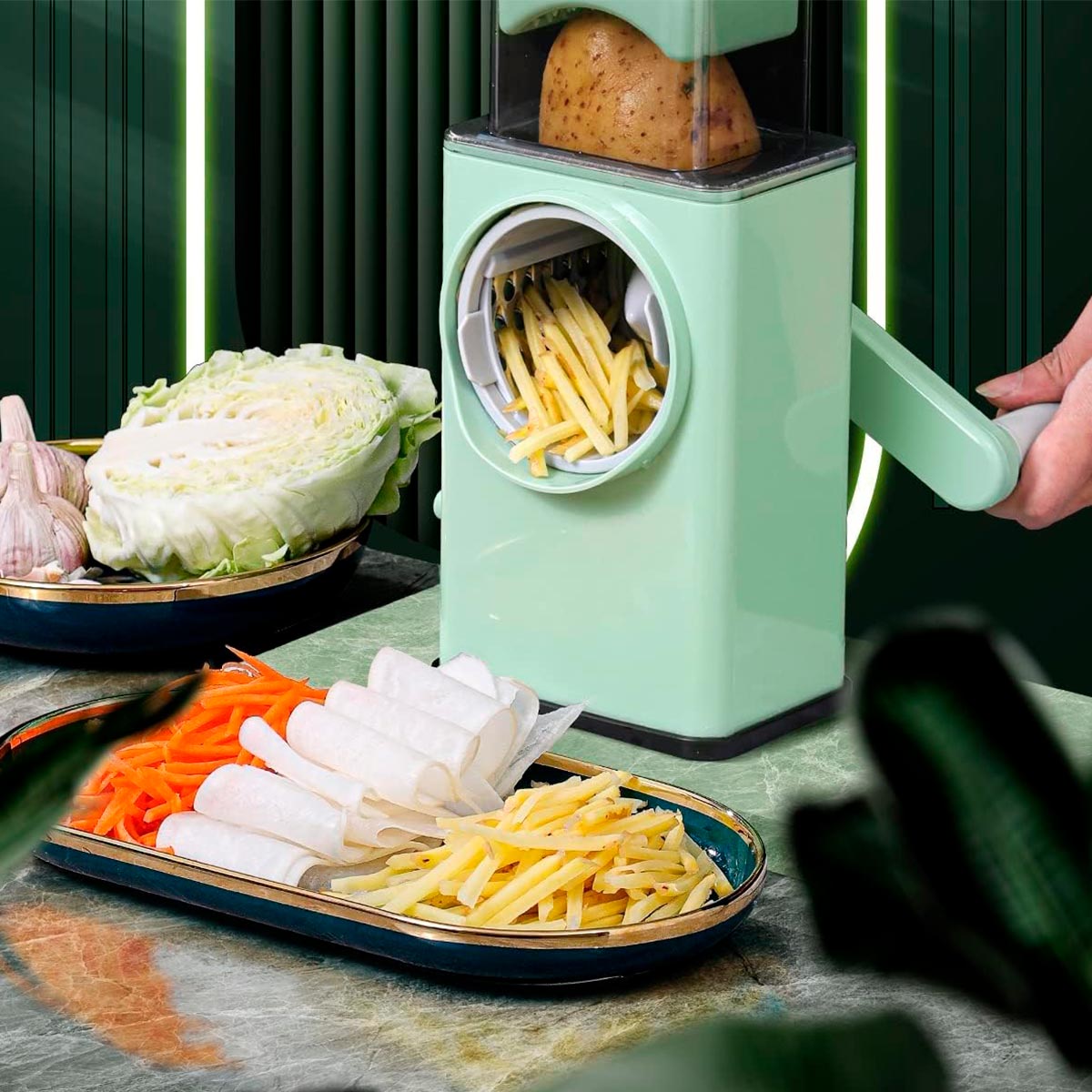 Miniatura 6 de Molino Rallador 3 en 1 Cortador A-2188